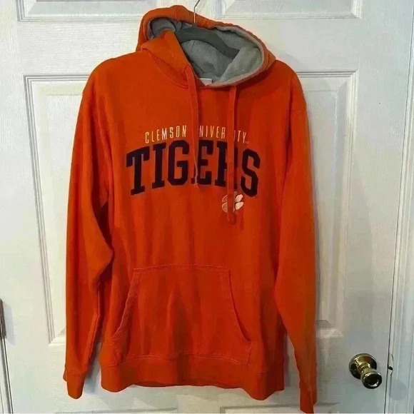 Clemson University Tigers Champion Orange Hoodie Sweatshirt Size Medium, GUC - Picture 1 of 5